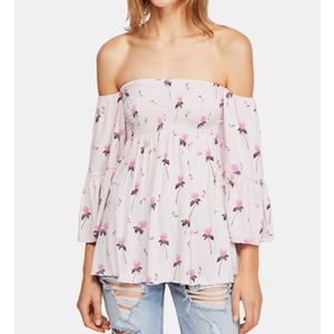 Free People Cloud Berry Combo Shirt